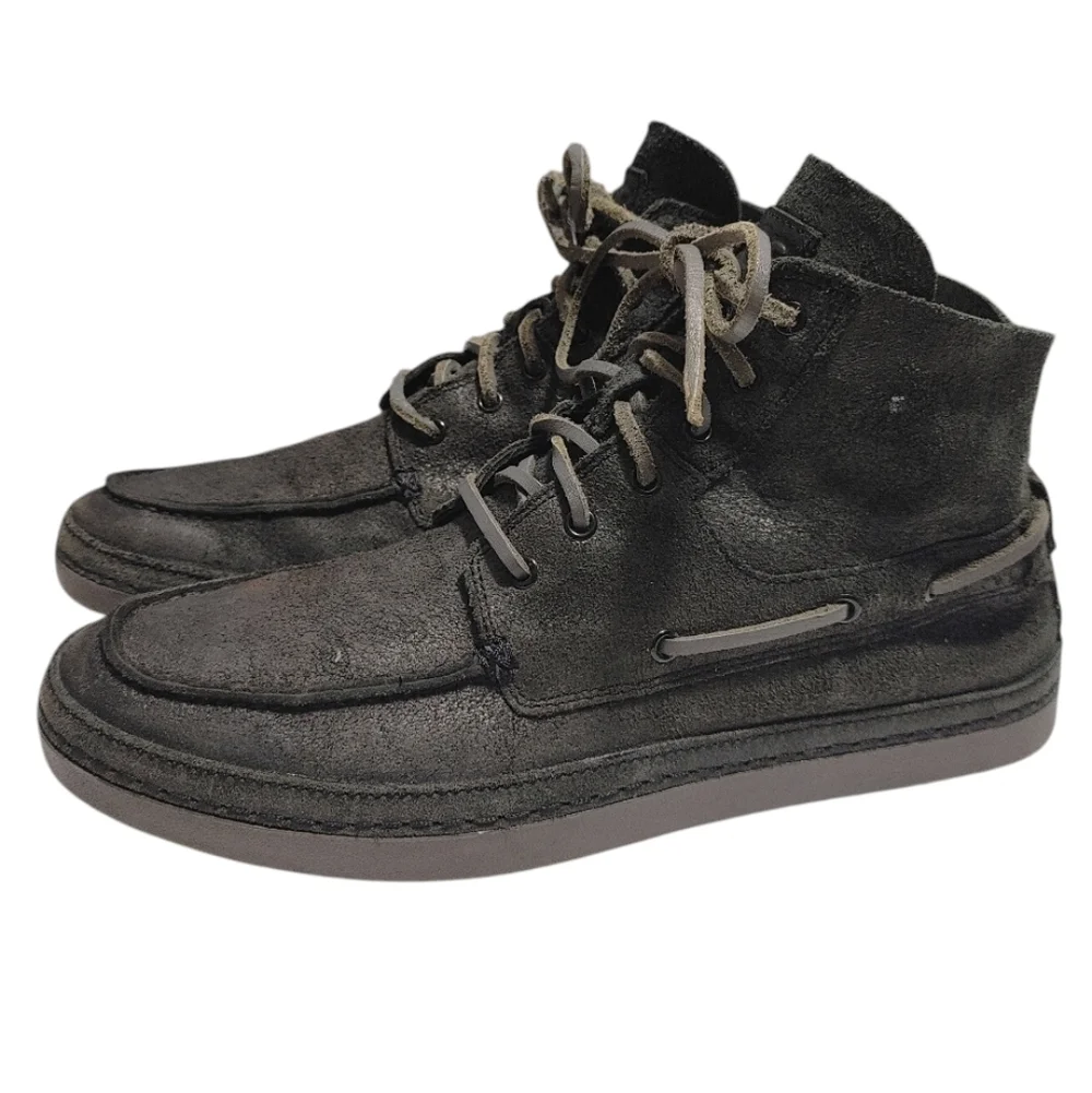 UGG Bayne Black Suede Lace Up Chukka Ankle Boots Mens Size 10.5